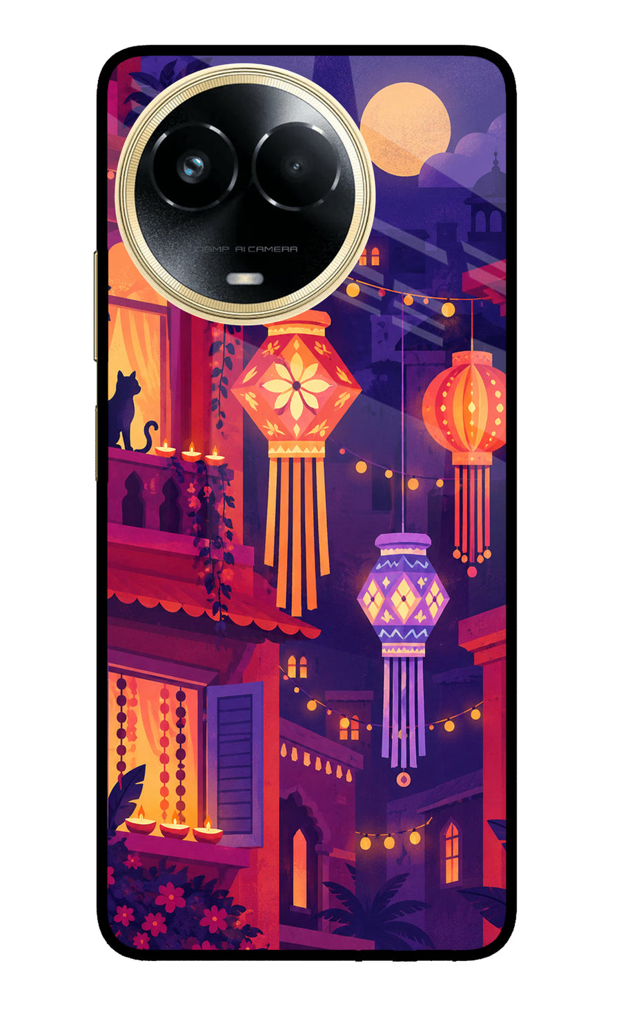 Lantern Lane Realme 11 5G/11X 5G/C67 Back Cover, Metal case