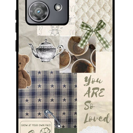 Cookie Moto Edge 40 Neo Metal Case Back Cover by Casekaro