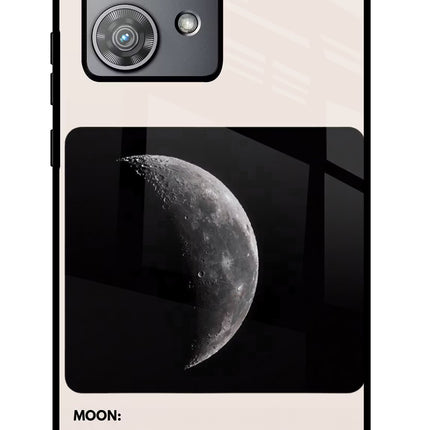 Moon Phase Moto Edge 40 Neo Metal Case Back Cover by Casekaro