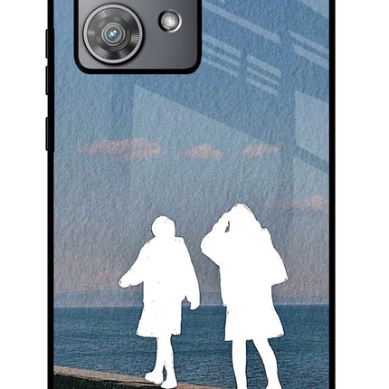 Coastal Dream Moto Edge 40 Neo Metal Case Back Cover by Casekaro
