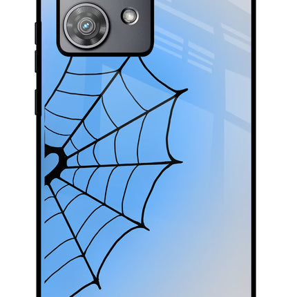 Blue Web Moto Edge 40 Neo Metal Case Back Cover by Casekaro