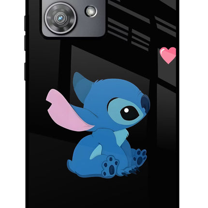 Stitch Crush Moto Edge 40 Neo Metal Case Back Cover by Casekaro