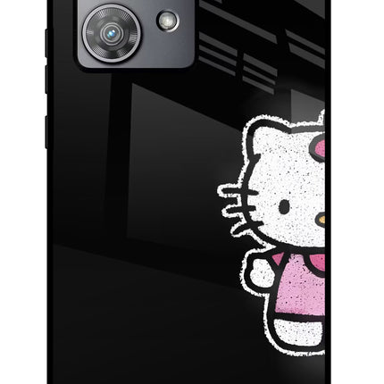 Kitty Charm Moto Edge 40 Neo Metal Case Back Cover by Casekaro