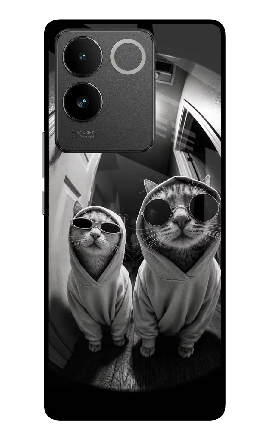 Hood Cats Vivo T2 Pro 5G Back Cover, Metal case