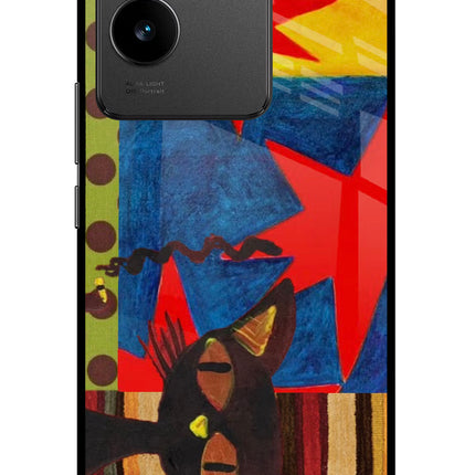 Pop Cat Vivo T2 Pro 5G Metal Case Back Cover by Casekaro