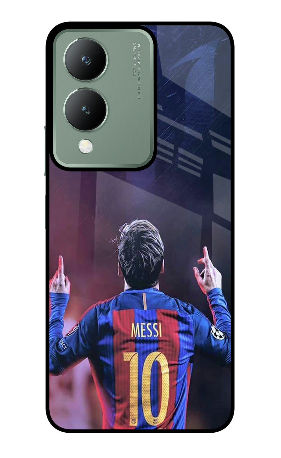 Messi Vivo Y17s Back Cover, Metal case
