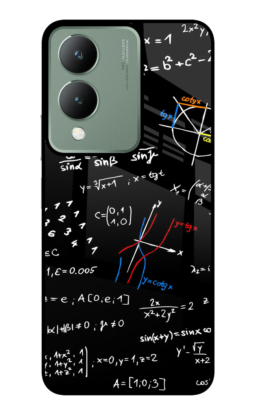 Mathematics Formula Vivo Y17s Back Cover, Metal case
