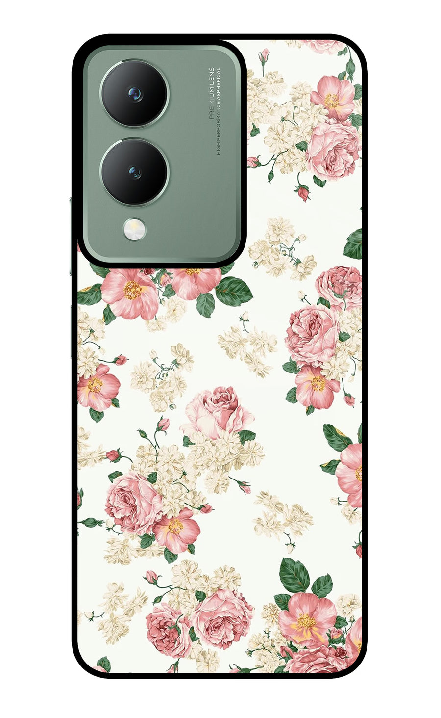 Flowers Vivo Y17s Back Cover, Metal case