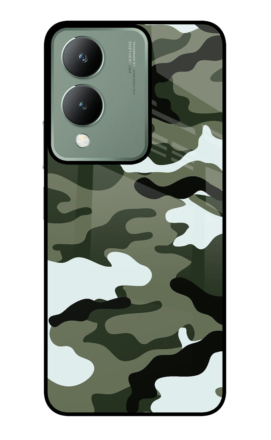 Camouflage Vivo Y17s Back Cover, Metal case