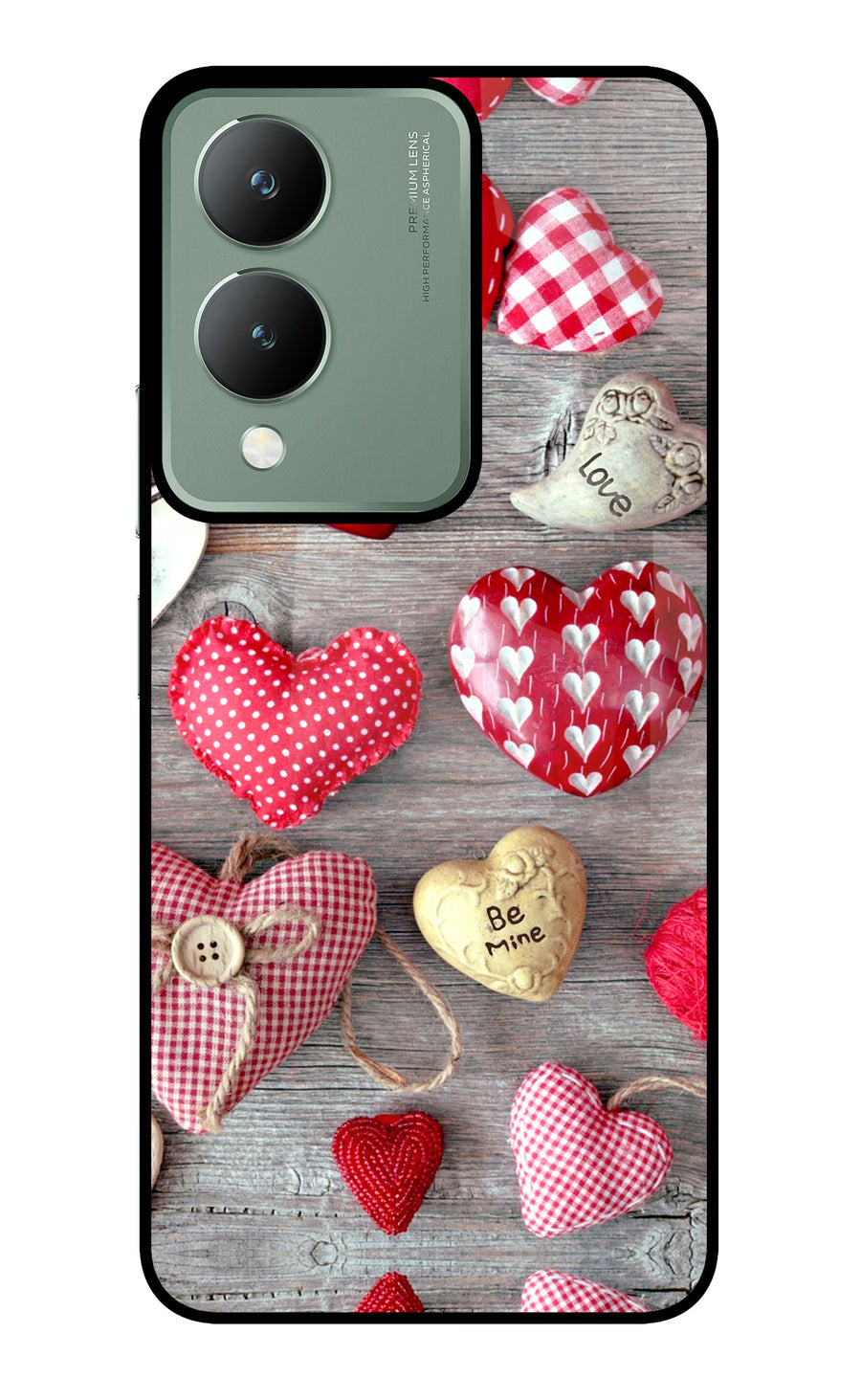 Love Wallpaper Vivo Y17s Back Cover, Metal case