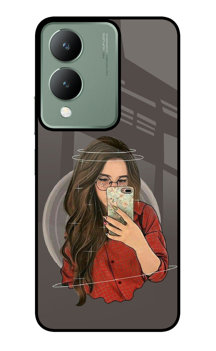 Selfie Queen Vivo Y17s Back Cover, Metal case