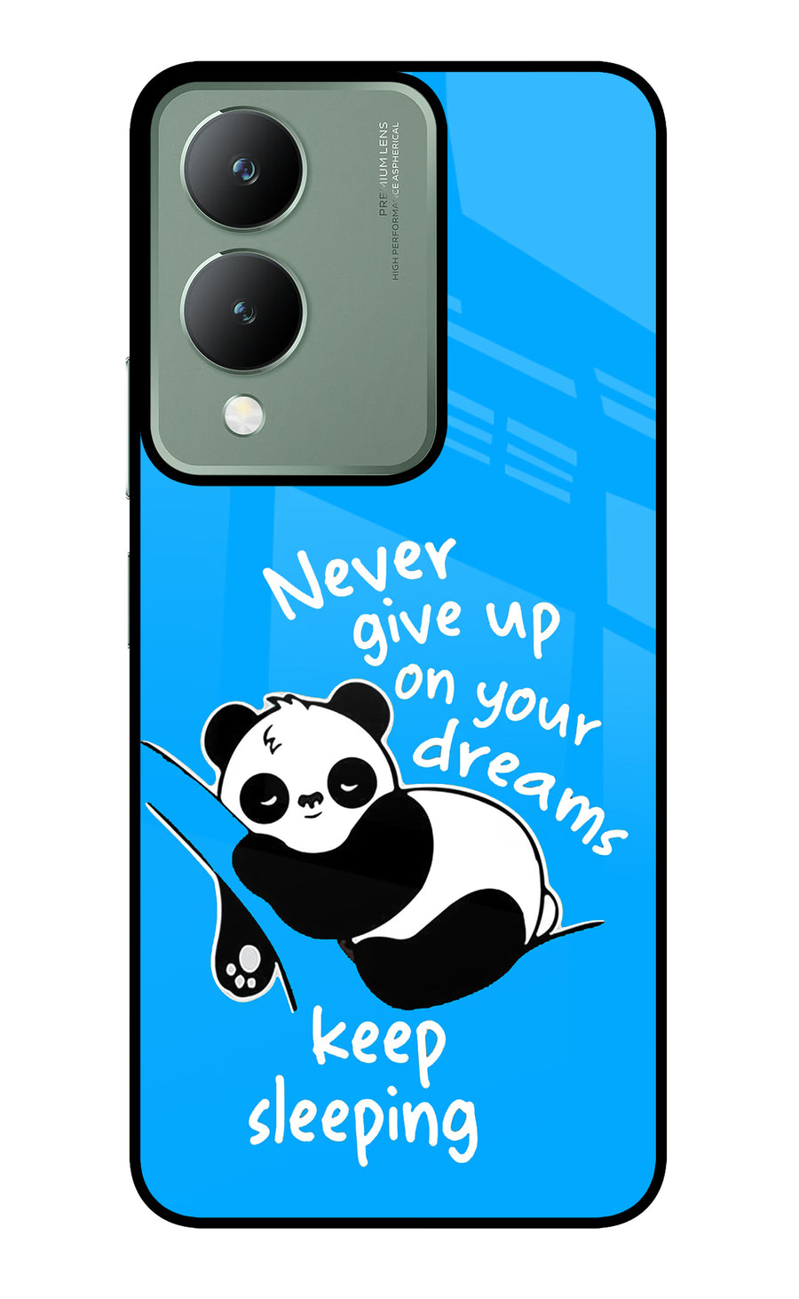 Keep Sleeping Vivo Y17s Back Cover, Metal case