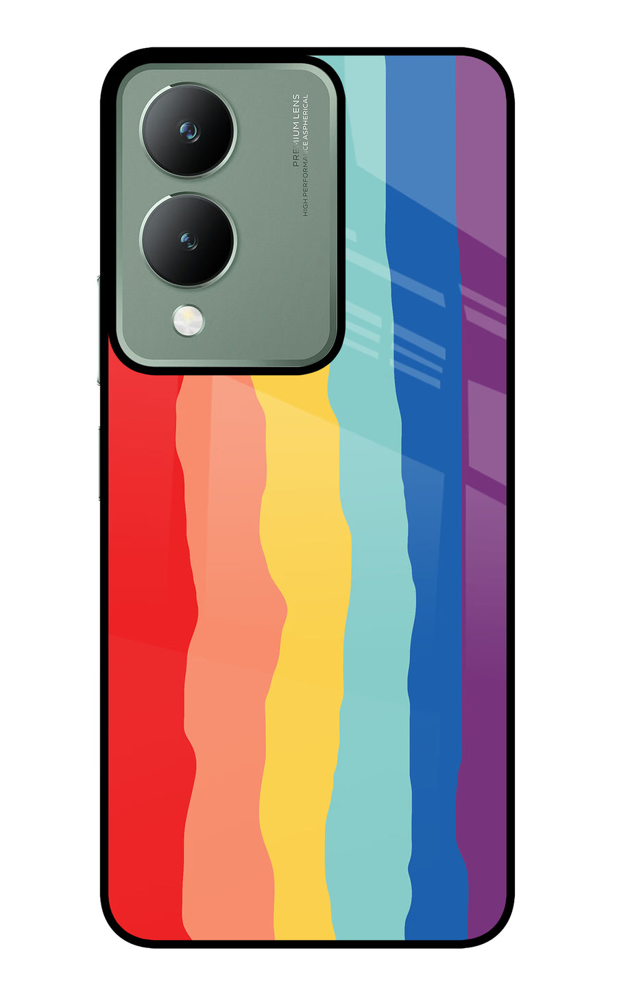 Rainbow Vivo Y17s Back Cover, Metal case