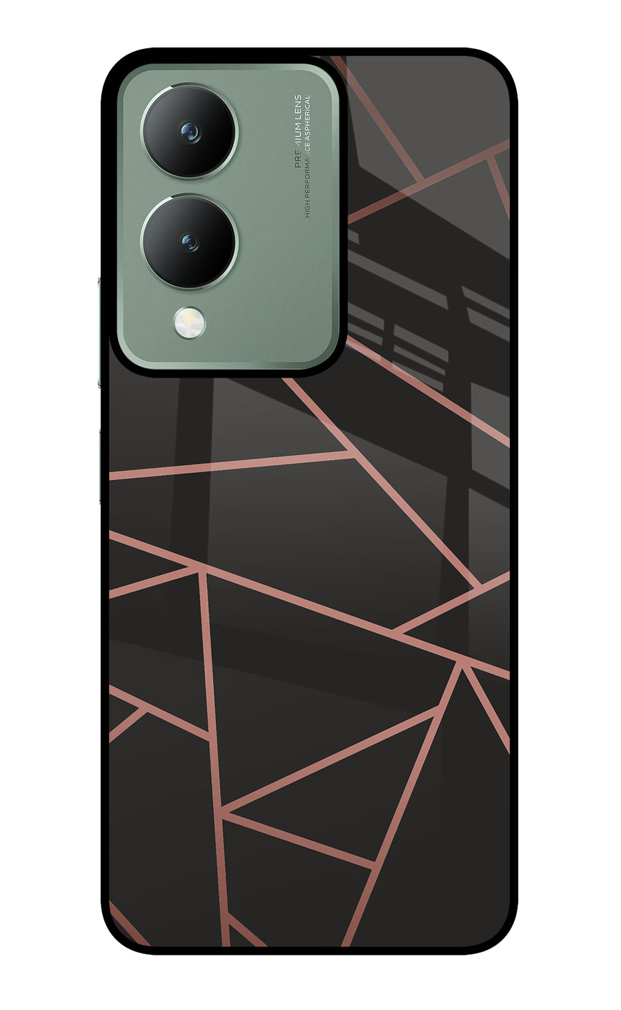 Geometric Pattern Vivo Y17s Back Cover, Metal case