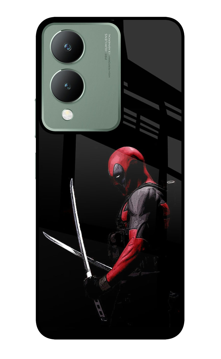 Deadpool Vivo Y17s Back Cover, Metal case