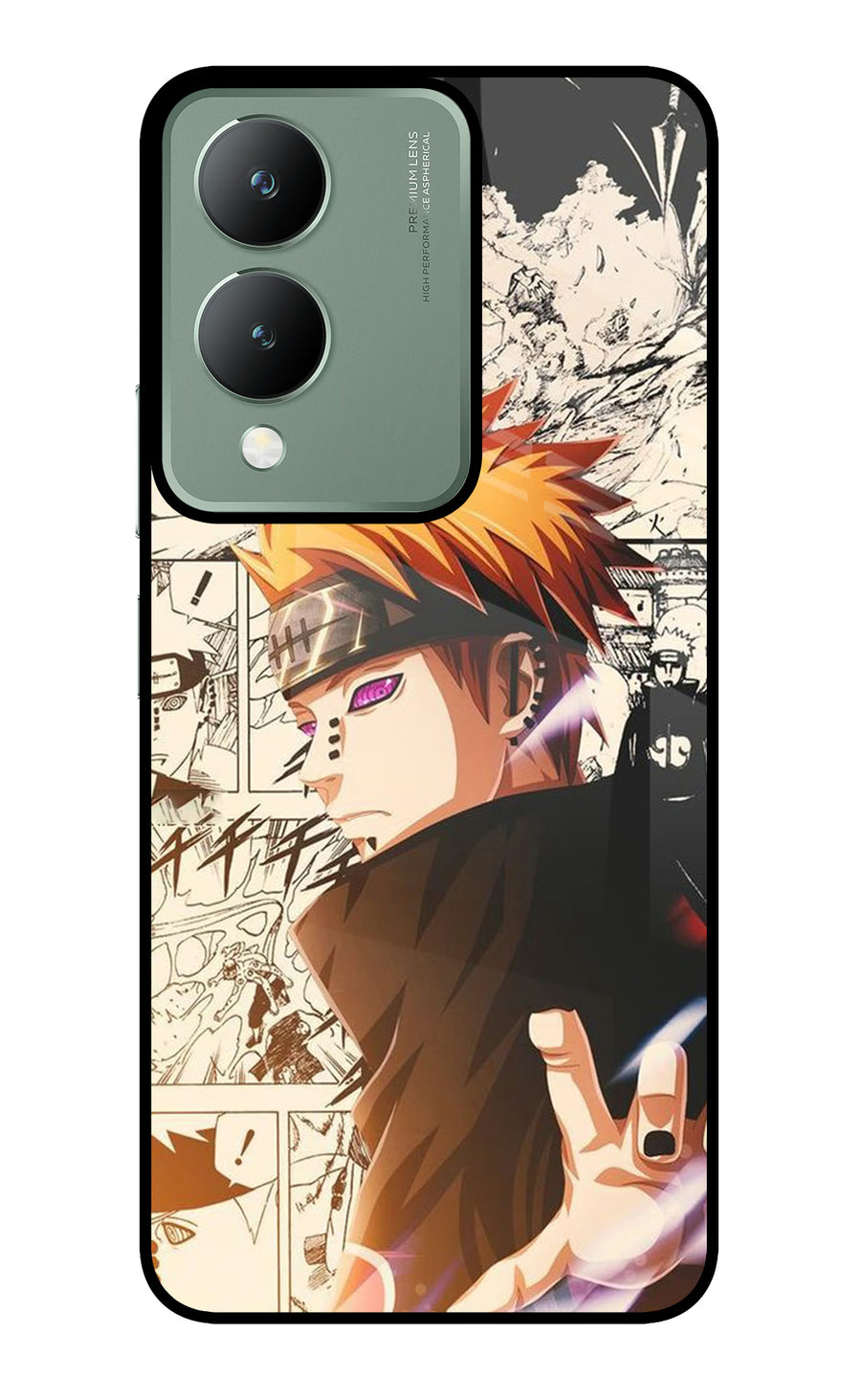 Pain Anime Vivo Y17s Back Cover, Metal case