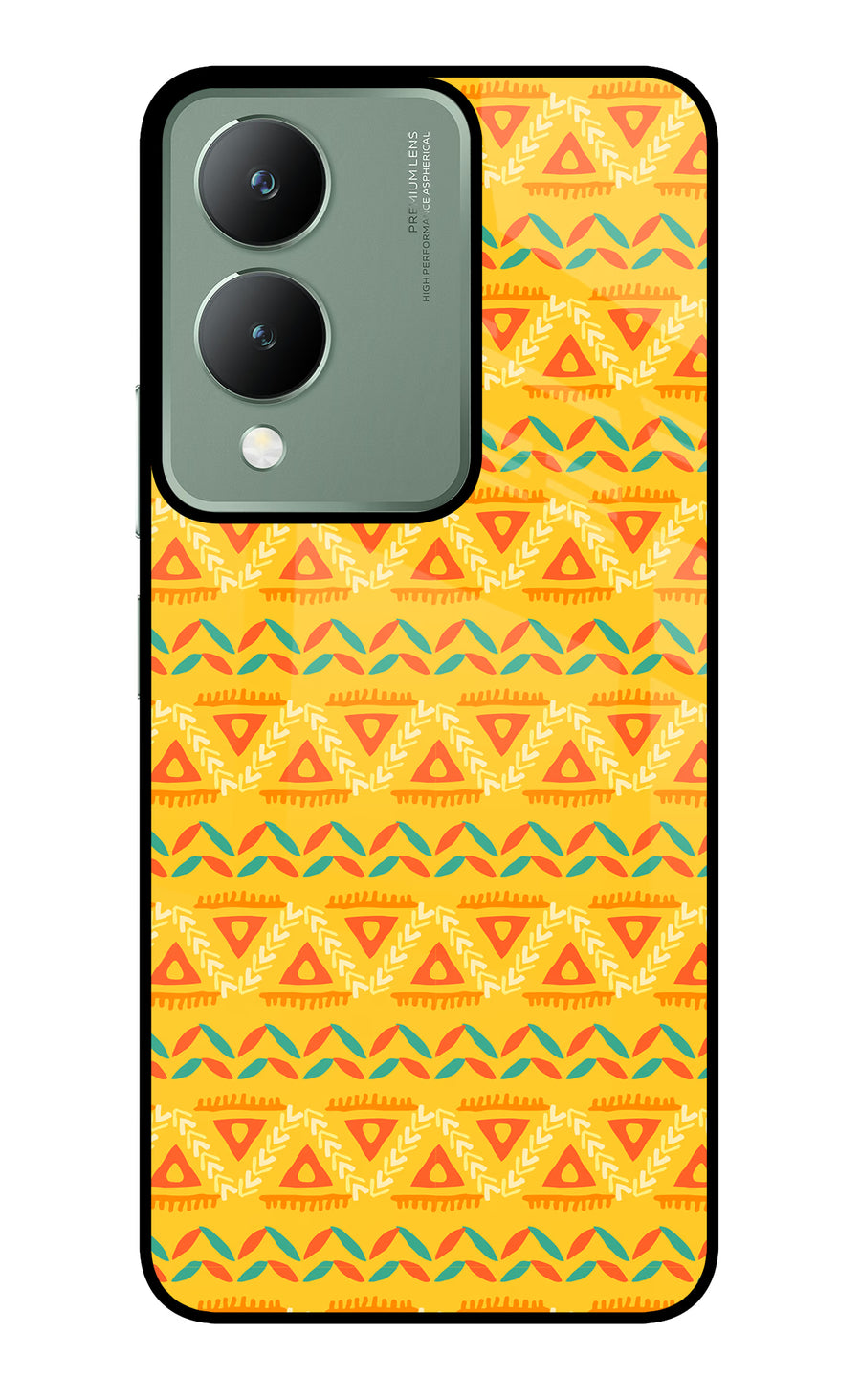 Tribal Pattern Vivo Y17s Back Cover, Metal case