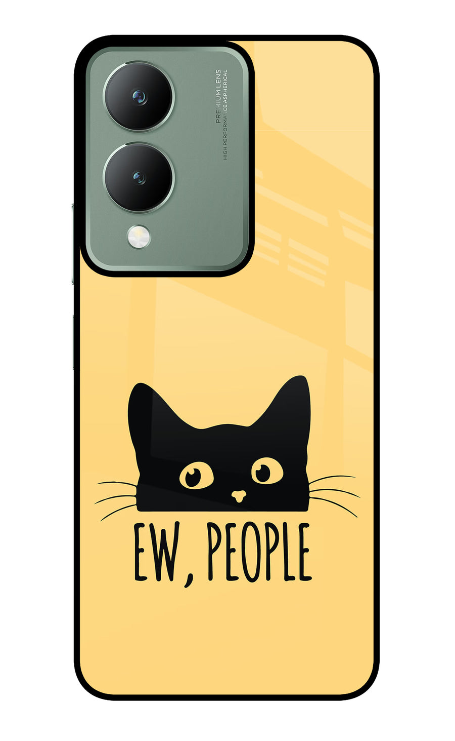 Ew People Catitude Vivo Y17s Back Cover, Metal case