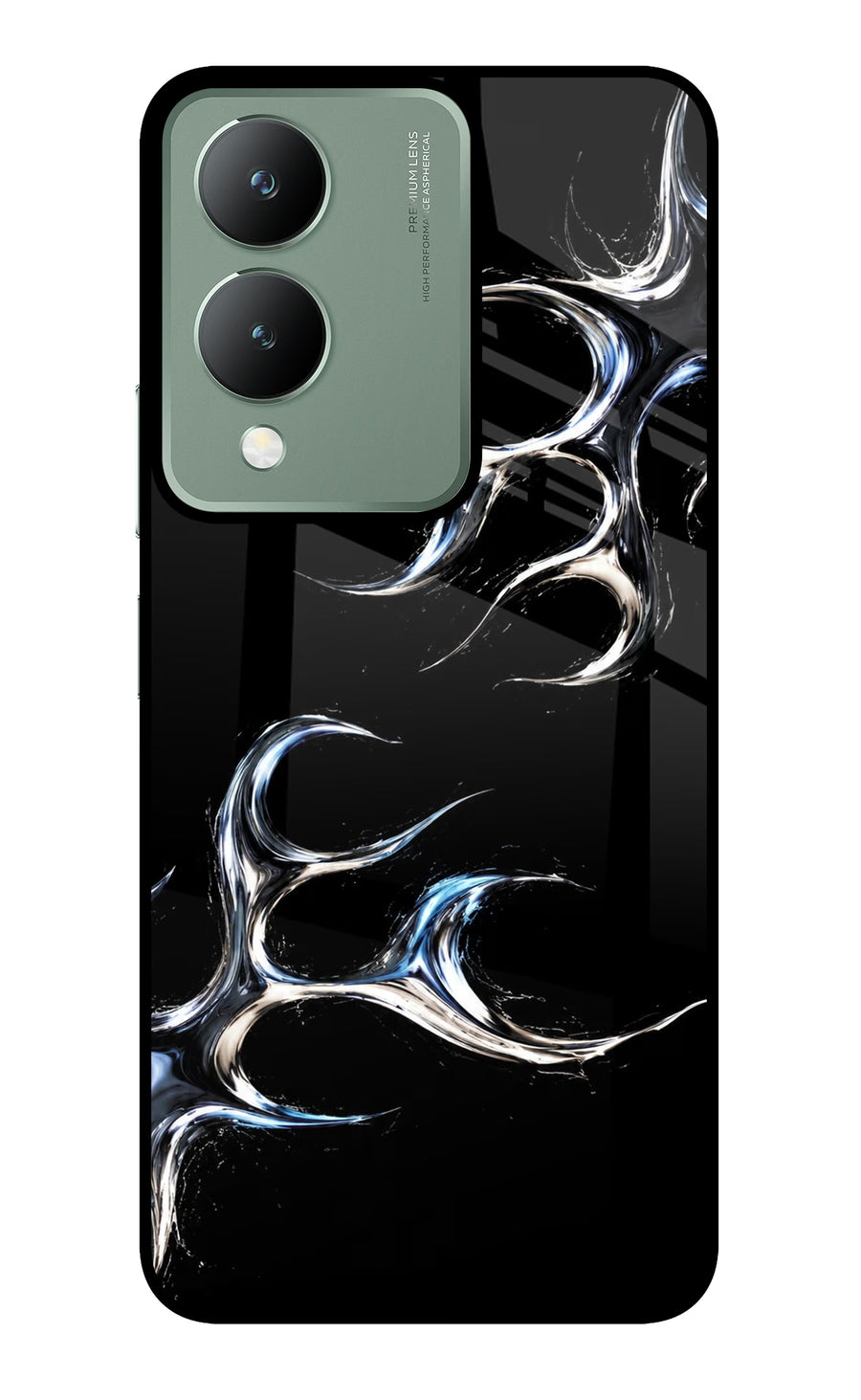 Chrome Tribal Vivo Y17s Back Cover, Metal case