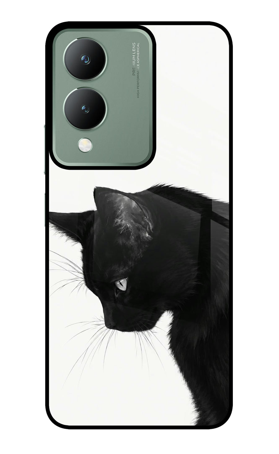 Shadow Gaze Vivo Y17s Back Cover, Metal case