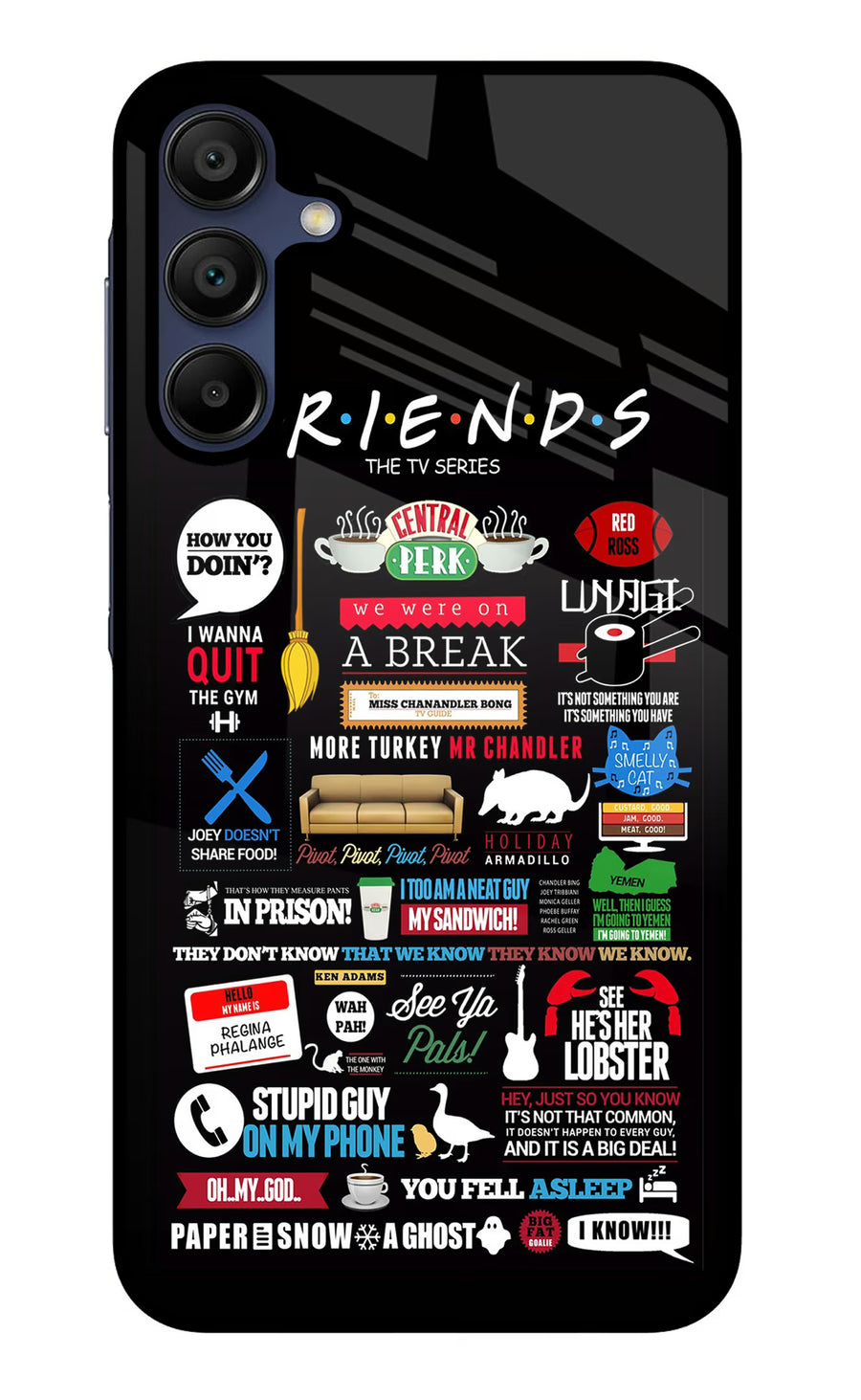 FRIENDS Samsung A15 5G Back Cover, Metal case