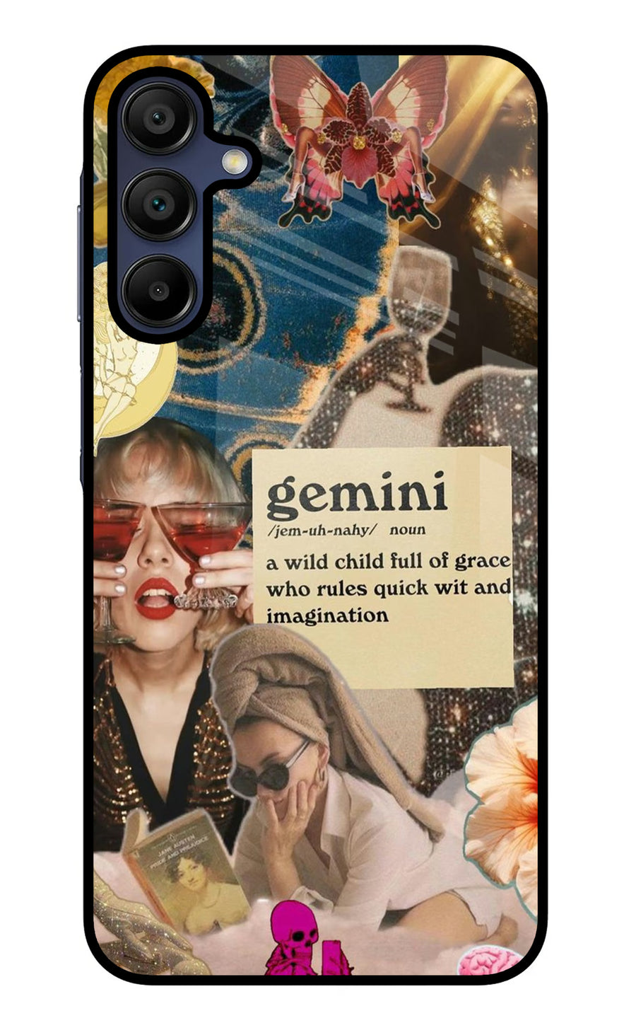 Gemini Zodiac Samsung A15 5G Back Cover, Metal case