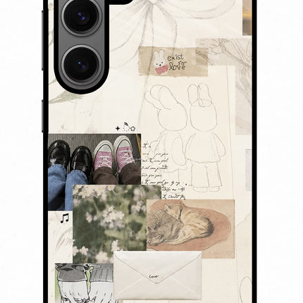 Soft Aesthetic Samsung S24 Metal Case Back Cover by Casekaro