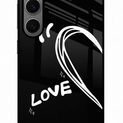 Love Line Samsung S24 Metal Case Back Cover by Casekaro