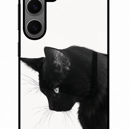 Shadow Gaze Samsung S24 Metal Case Back Cover by Casekaro