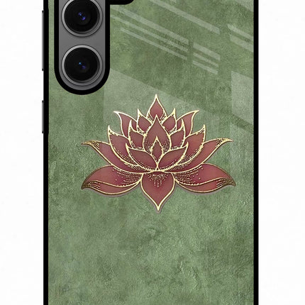 Lotus Grace Samsung S24 Metal Case Back Cover by Casekaro
