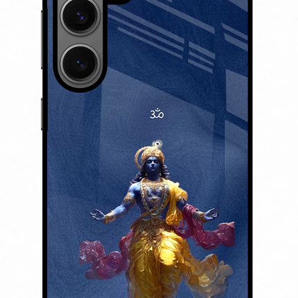 Cosmic Krishna Samsung S24 Metal Case Back Cover by Casekaro