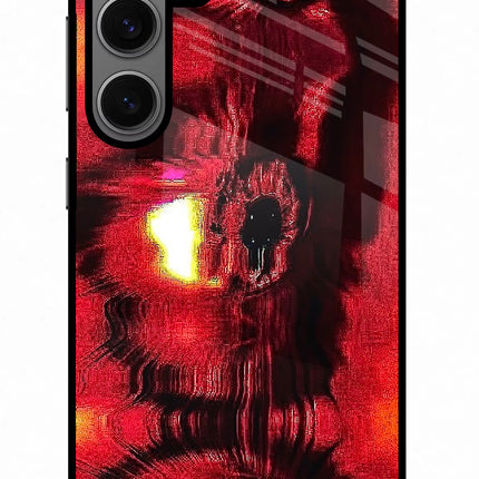 Fire Eye Samsung S24 Metal Case Back Cover by Casekaro