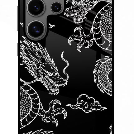 Twin Dragons Samsung S24 Ultra Metal Case Back Cover by Casekaro