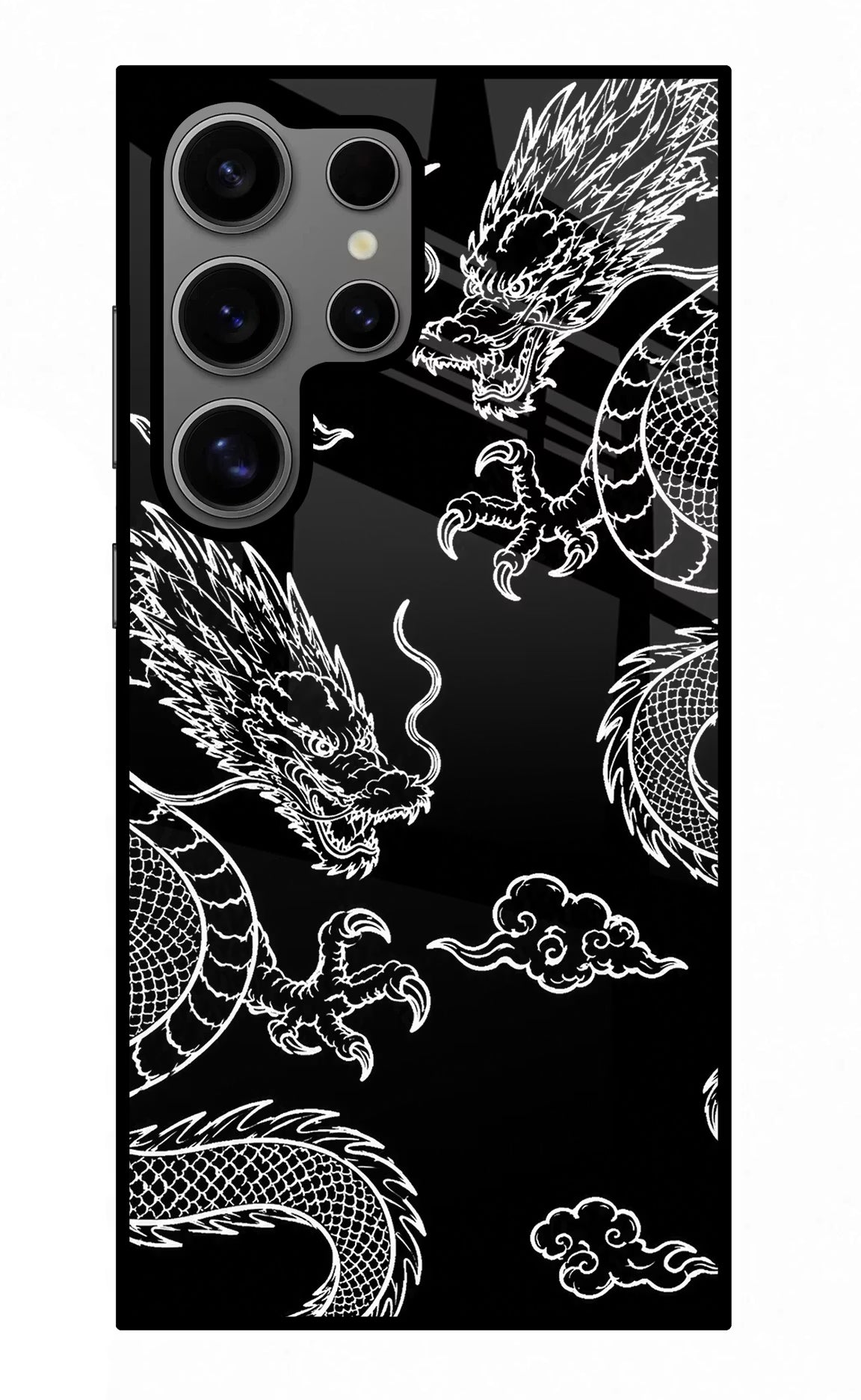 Twin Dragons Samsung S24 Ultra Metal Case Back Cover by Casekaro