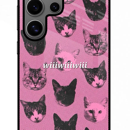 Pink Cats Samsung S24 Ultra Metal Case Back Cover by Casekaro