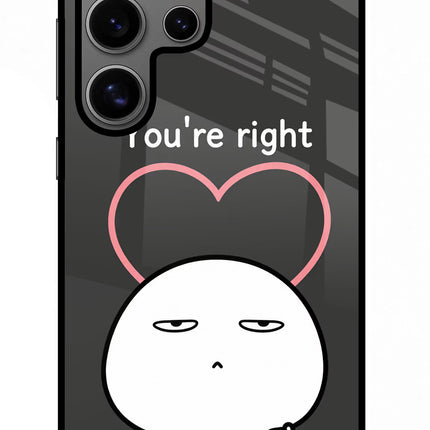 You're Right Samsung S24 Ultra Metal Case Back Cover by Casekaro