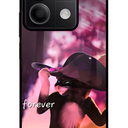 Forever Cat Redmi Note 13 5G Metal Case Back Cover by Casekaro