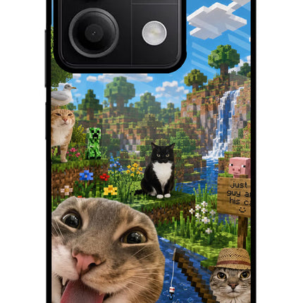 Minecraft Cat Chaos Redmi Note 13 5G Metal Case Back Cover by Casekaro