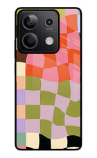 Wavy Grid Redmi Note 13 5G Metal Case Back Cover by Casekaro