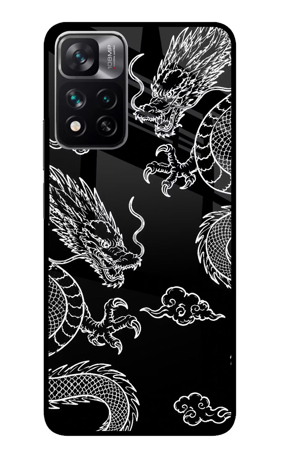 Twin Dragons Redmi Note 13 Pro 5G Back Cover, Metal case