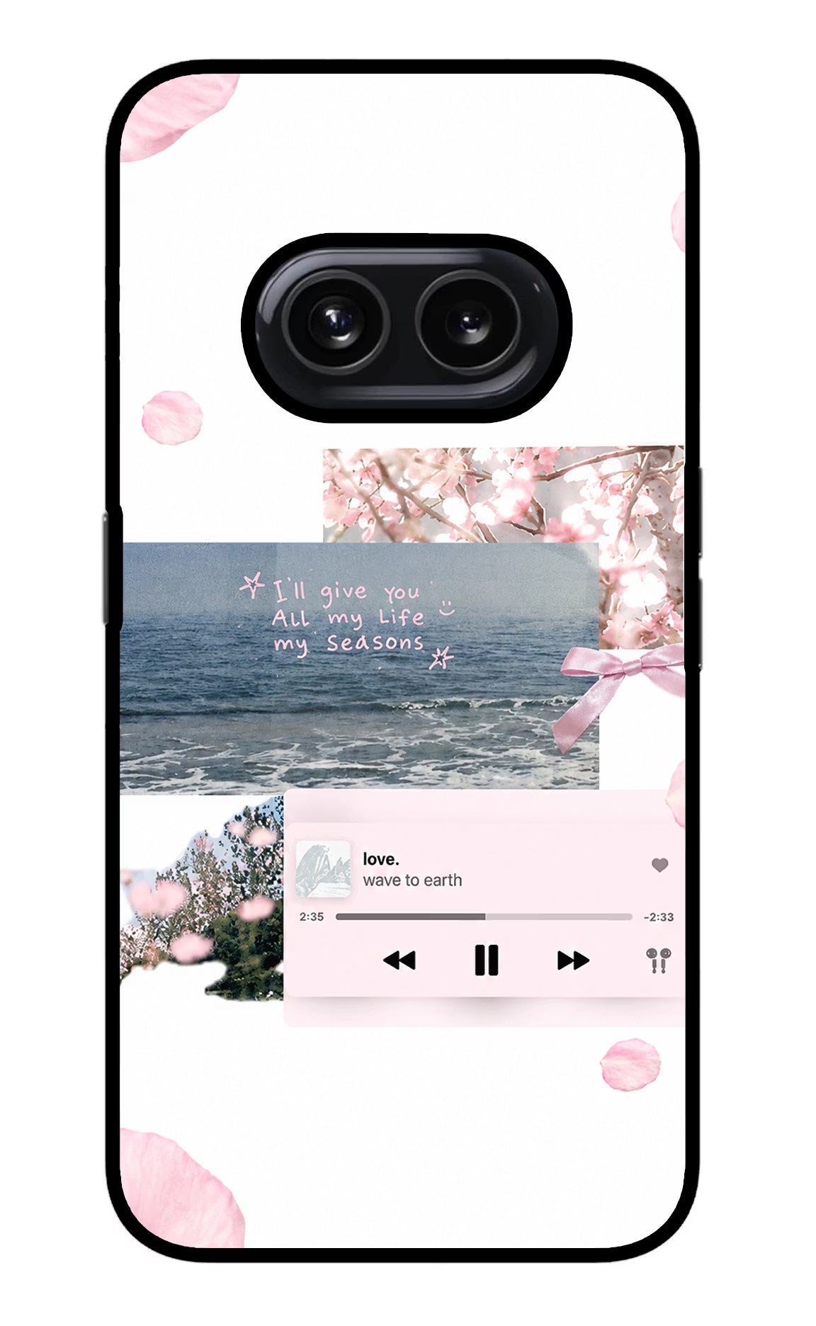 Wave to earth Nothing Phone 2A Metal Case Back Cover by Casekaro