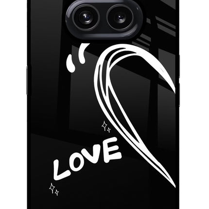 Love Line Nothing Phone 2A Metal Case Back Cover by Casekaro