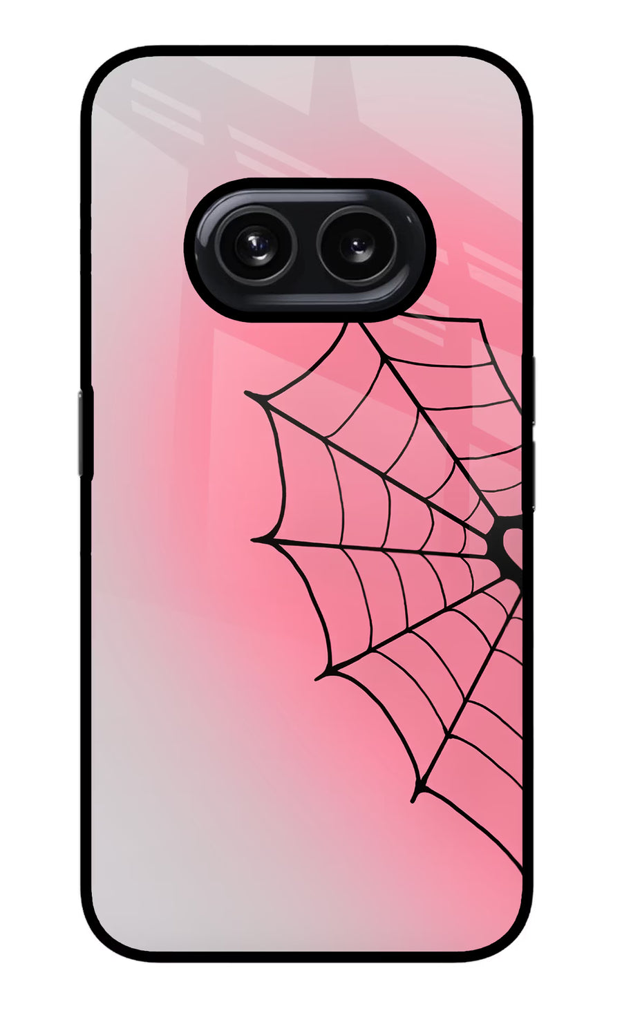 Pink Web Nothing Phone 2A Back Cover, Metal case
