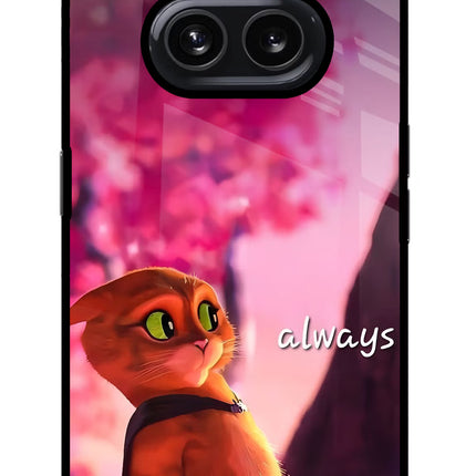 Always Cat Nothing Phone 2A Metal Case Back Cover by Casekaro