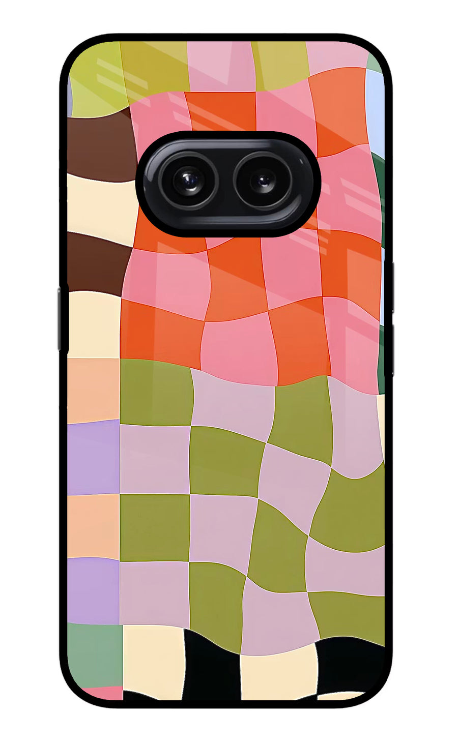 Wavy Grid Nothing Phone 2A Back Cover, Metal case