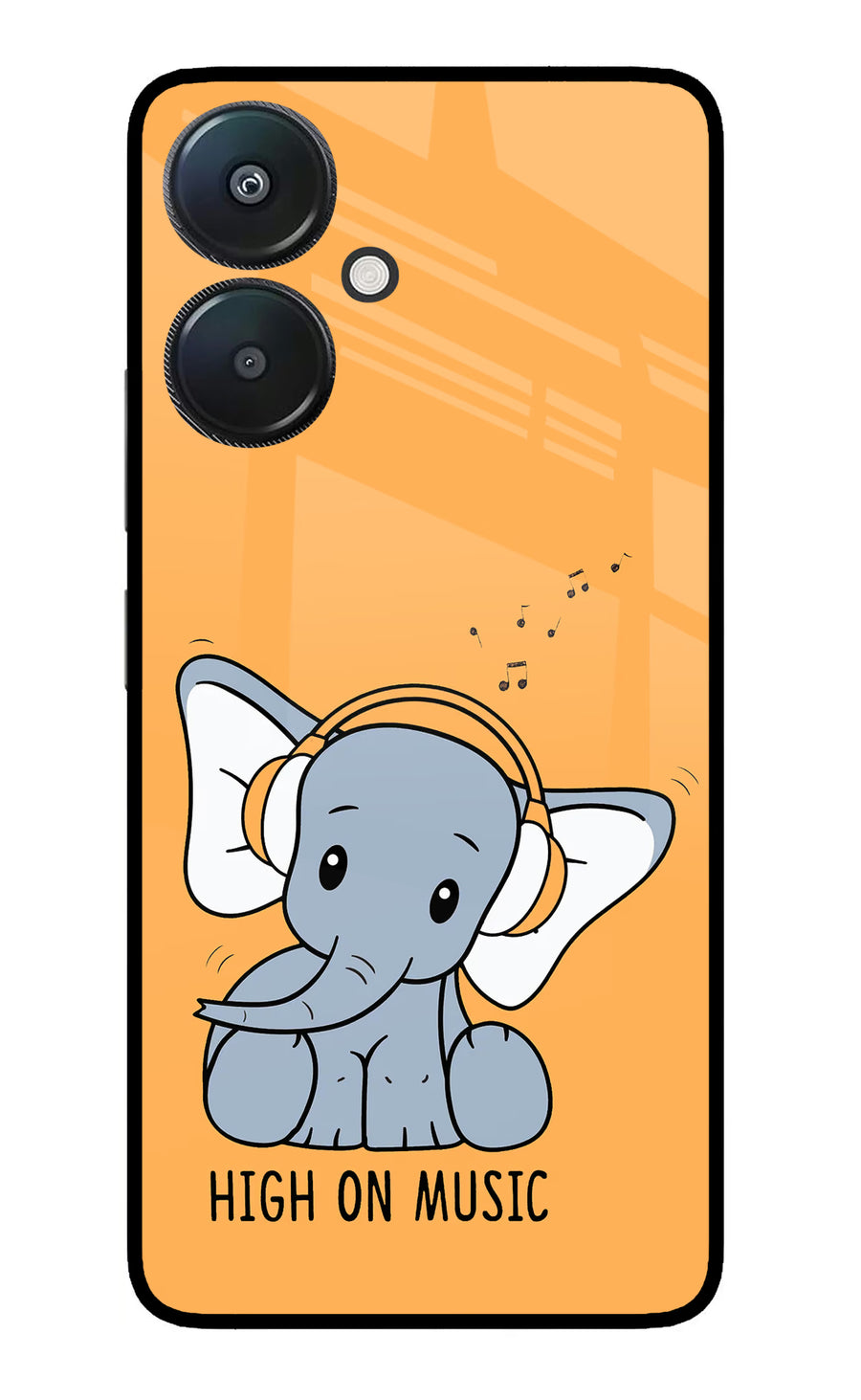 High On Music Redmi 13C 5G Back Cover, Metal case