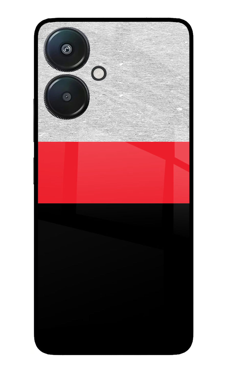 Tri Color Pattern Redmi 13C 5G Back Cover, Metal case