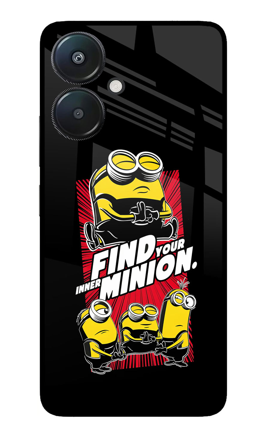 Find your inner Minion Redmi 13C 5G Back Cover, Metal case