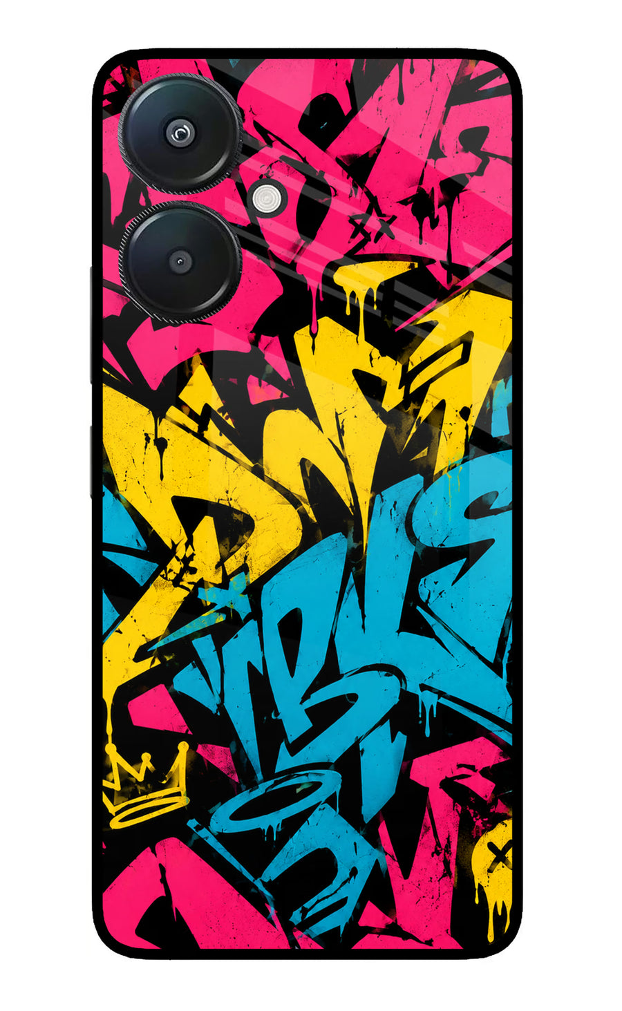Graffiti Vibe Redmi 13C 5G Back Cover, Metal case