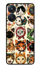 Cool Cat Redmi 13C 5G Metal Case Back Cover by Casekaro